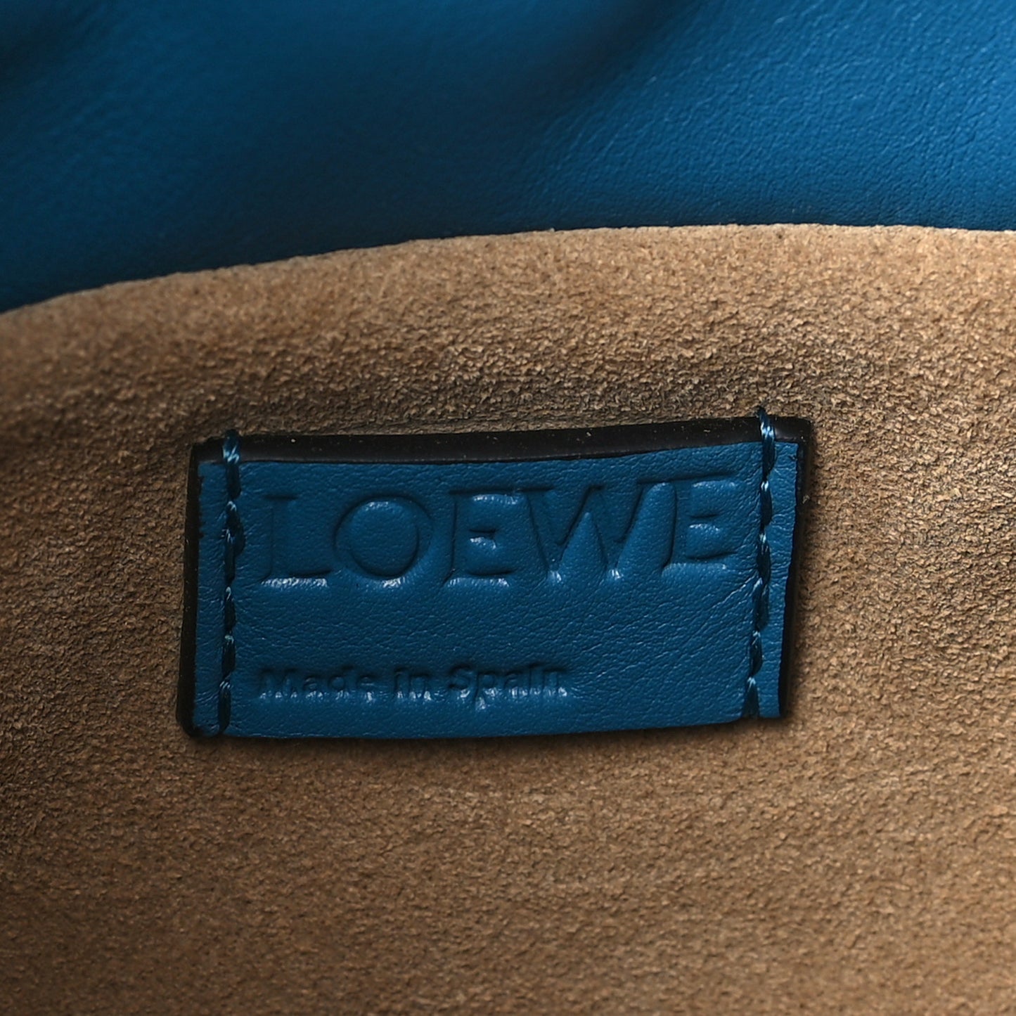 Calfskin Mini Flamenco Knot Bag Blue