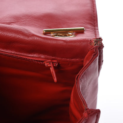 Chanel Lambskin Quilted Flap Red 11 of 16