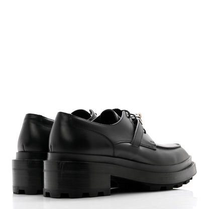 Hermes Glossed Calfskin First Oxford 38.5 Black 4 of 11