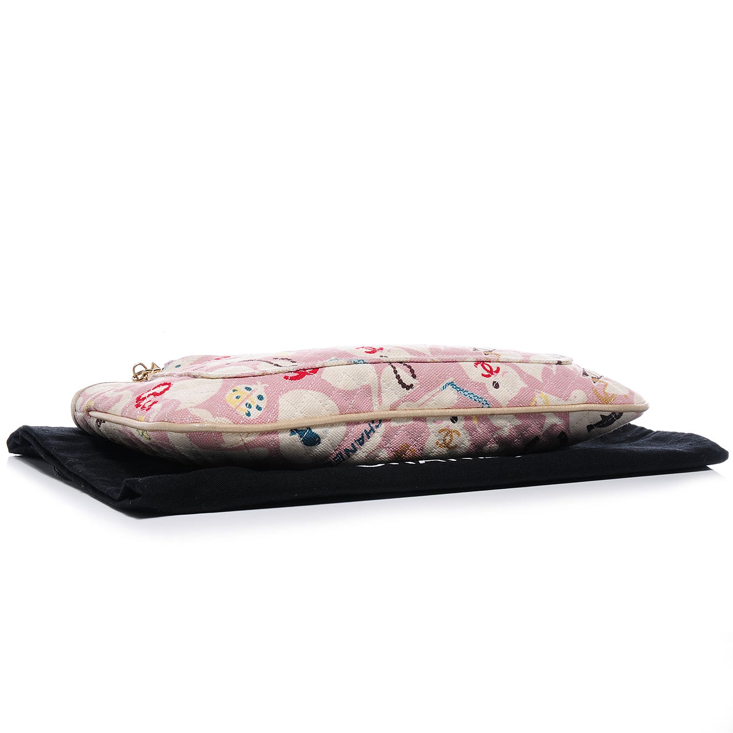 Chanel Canvas Baby Animals Pochette Pink 4 of 7