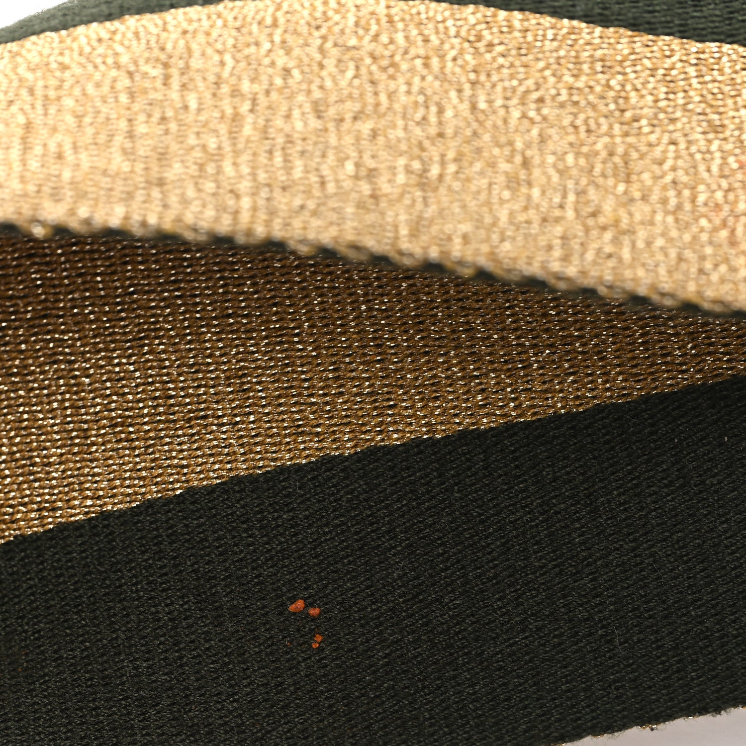 Fendi Ribbon Lurex Vitello Century Bi-Color Lines Adjustable Strap You Equatore Gold Lurex Equatore Gold Lurex Black 5 of 6
