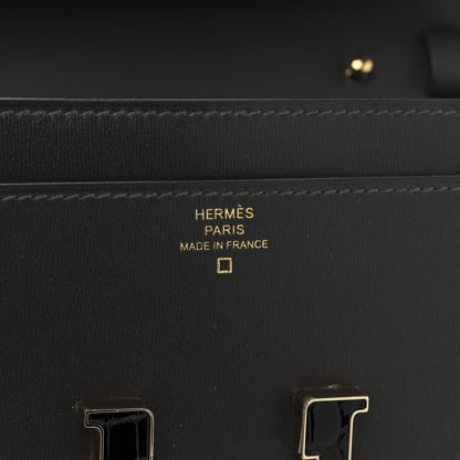 Hermes Box Shiny Alligator Constance Wallet To Go Graphite 12 of 23