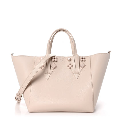 Christian Louboutin Calfskin Empire Spike Studded Small Cabachic Tote Leche 1 of 11