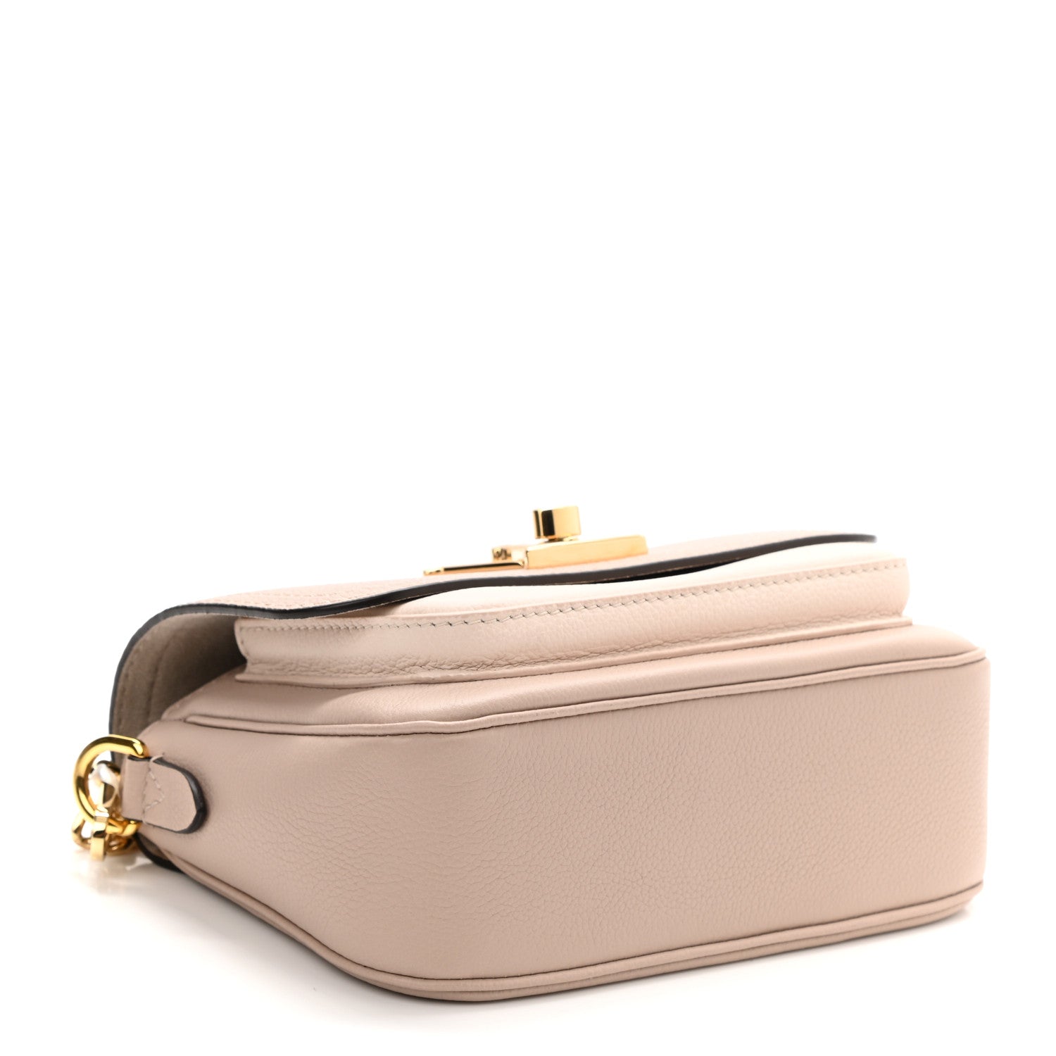 Louis Vuitton Grained Calfskin Lockme Tender Greige 4 of 9