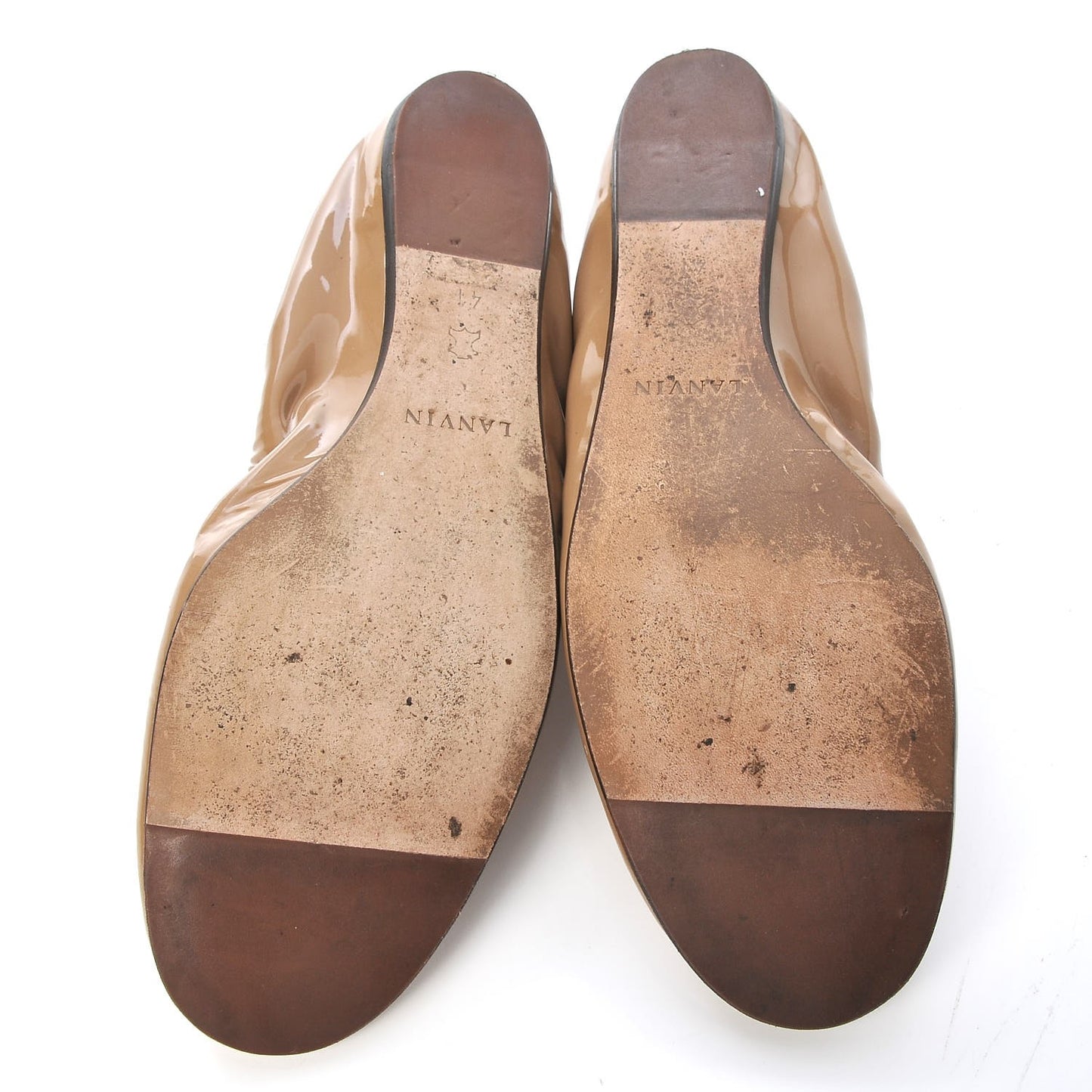 Patent Ballet Flats 41 Nude