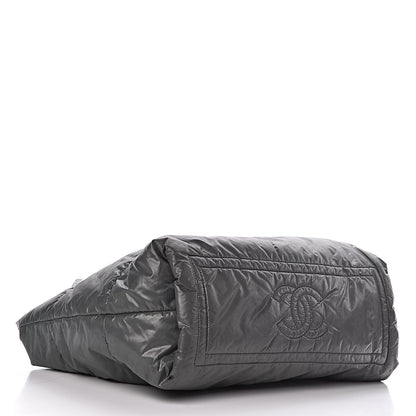 Chanel Nylon Quilted Medium Coco Cocoon Reversible Tote Grey 7 of 20