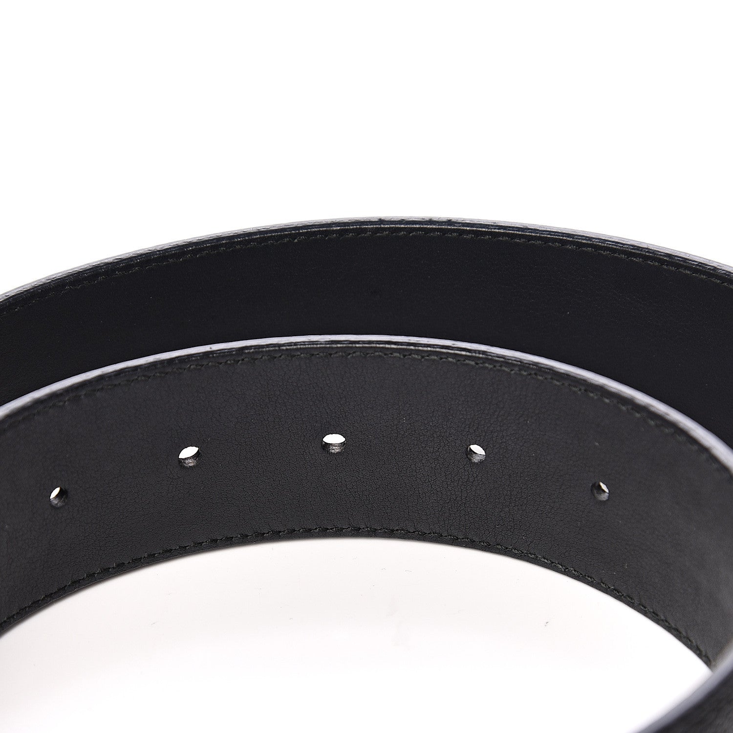 Gucci Textured Calfskin Double G 40mm Belt 85 34 Black 4 of 5