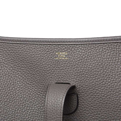 Hermes Taurillon Clemence Evelyne III GM Etain 6 of 10
