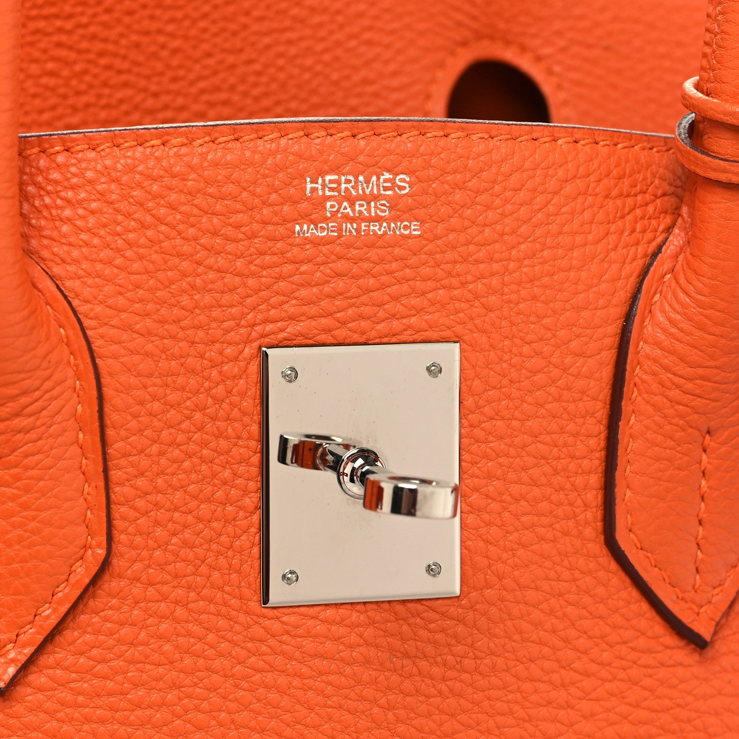 Hermes Togo Birkin 30 Orange 6 of 14