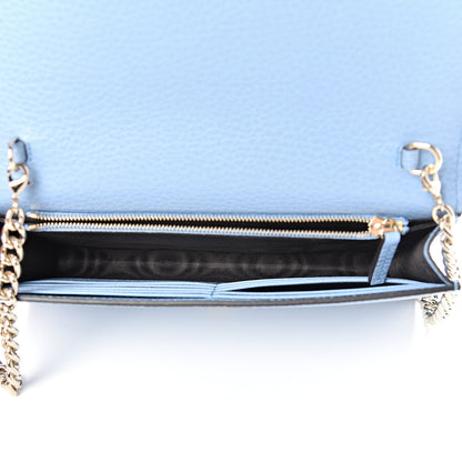 Gucci Dollar Calfskin Medium Betty Chain Wallet Mineral Blue 4 of 10