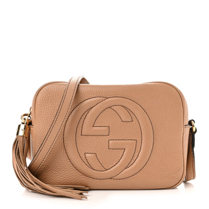 Gucci Pebbled Calfskin Small Soho Disco Bag Camelia 1 of 11