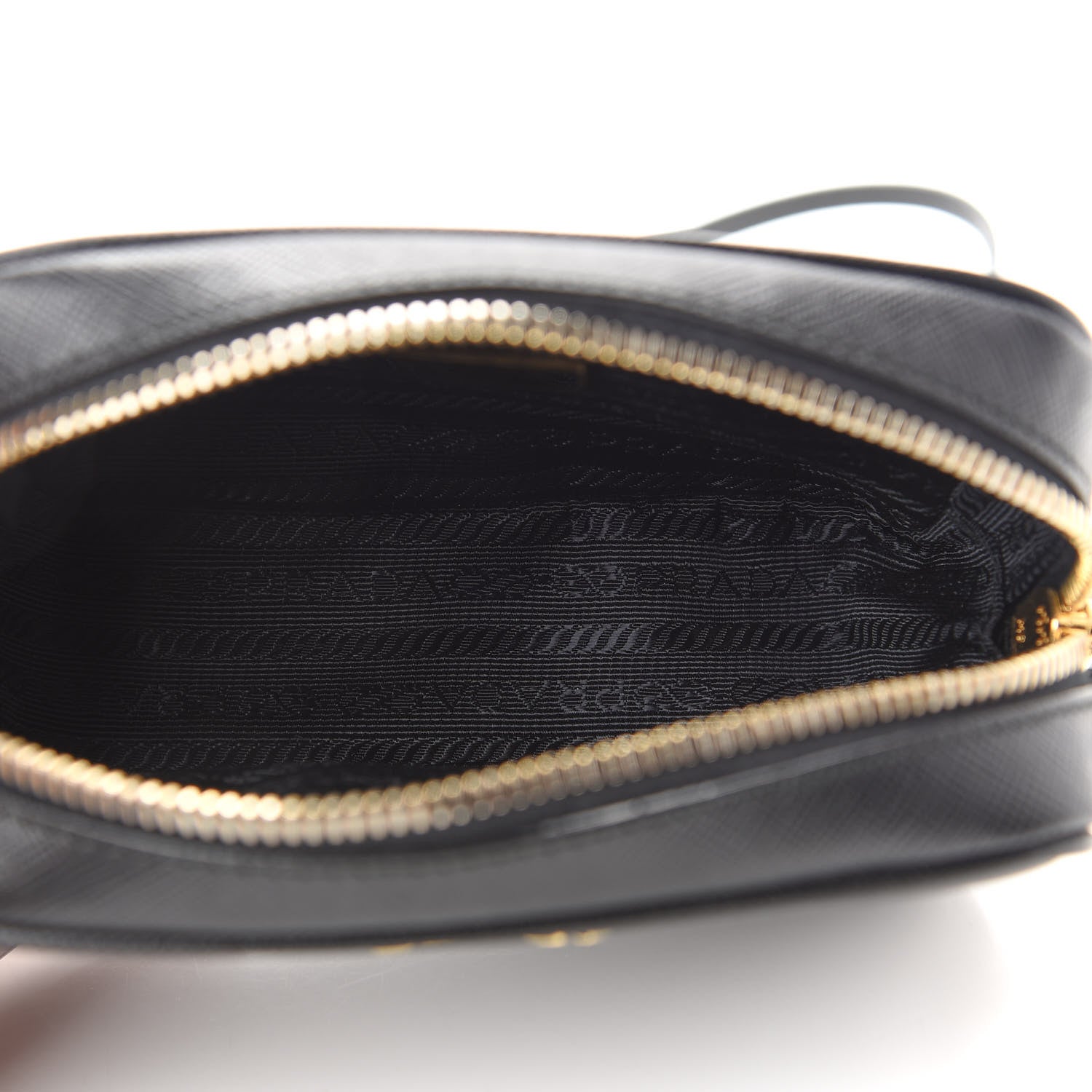 Prada Saffiano Mini Camera Crossbody Bag Black 5 of 9