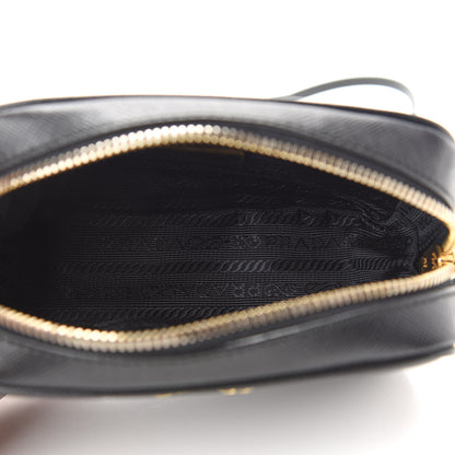 Prada Saffiano Mini Camera Crossbody Bag Black 5 of 9