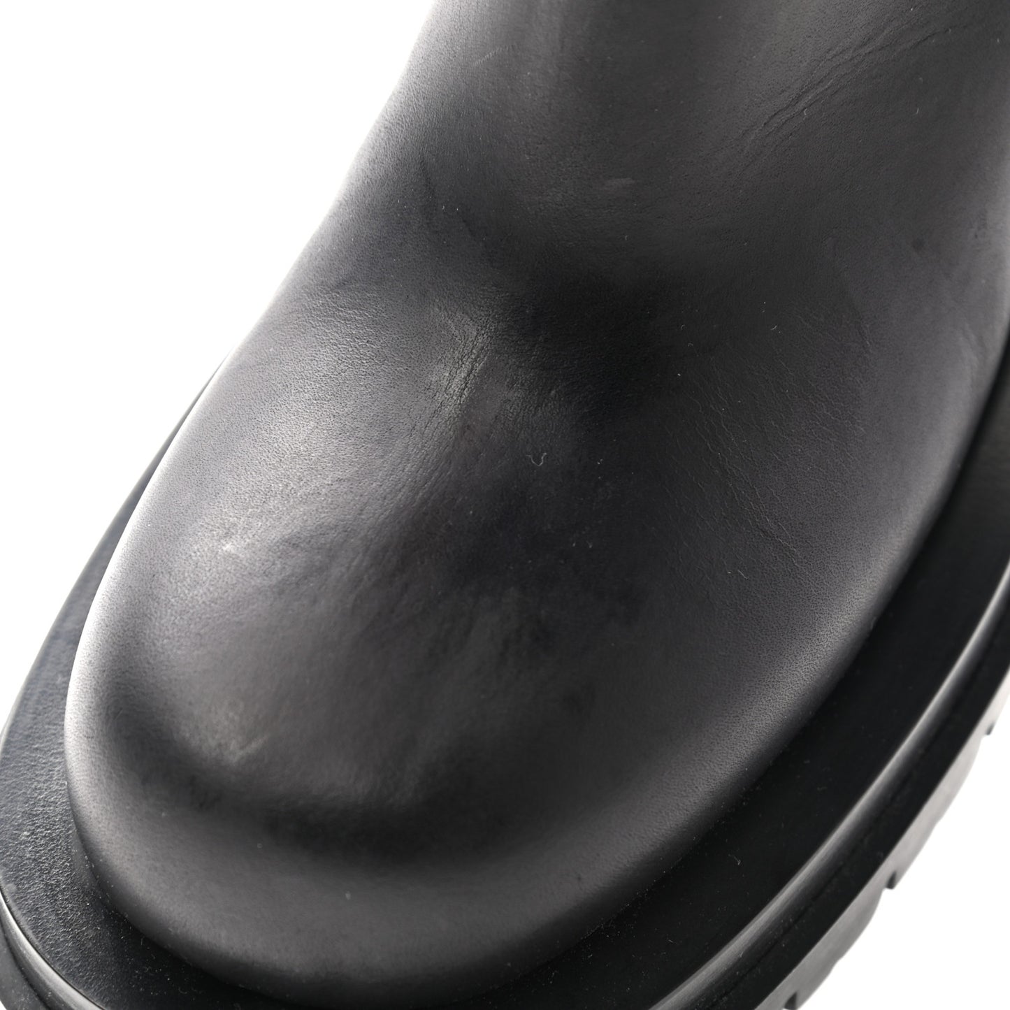 Calfskin The Lug Chelsea 30/70mm Ankle Boots 38.5 Black