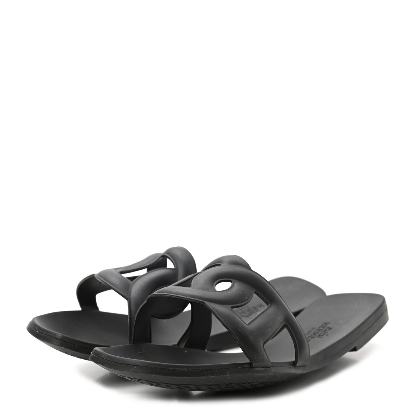 Rubber Aloha Sandals 37 Black