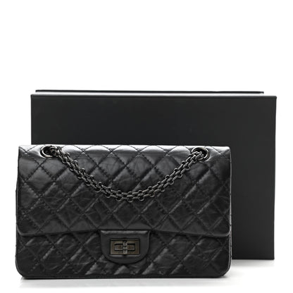 Chanel Aged Calfskin Quilted 2.55 Reissue 225 Flap So Black 11 of 11