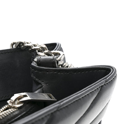 Saint Laurent Calfskin Y Quilted Monogram Medium Loulou Chain Satchel Storm 12 of 16