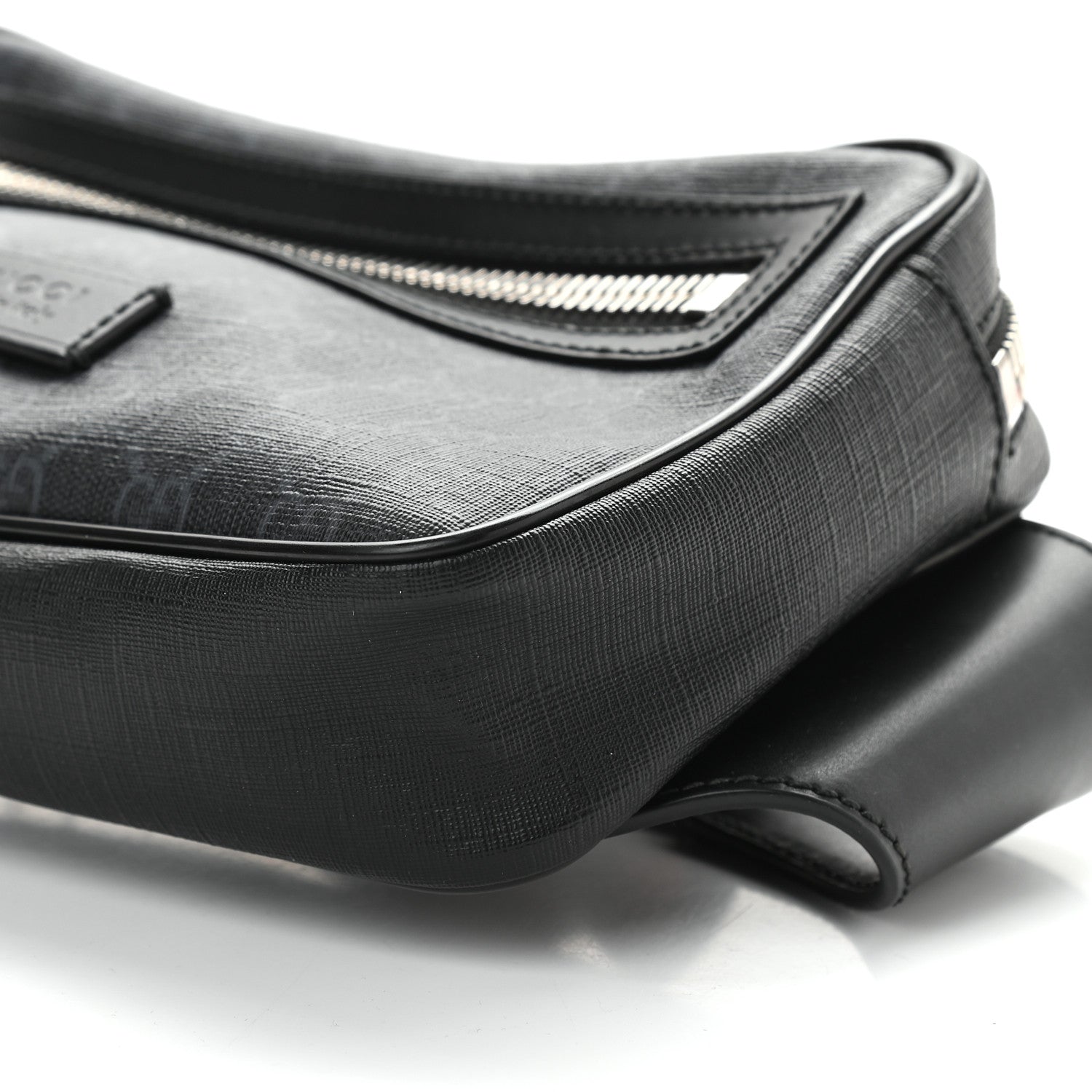 Gucci Soft GG Supreme Monogram Web Belt Bag Black Grey 9 of 9