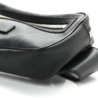 Gucci Soft GG Supreme Monogram Web Belt Bag Black Grey 9 of 9