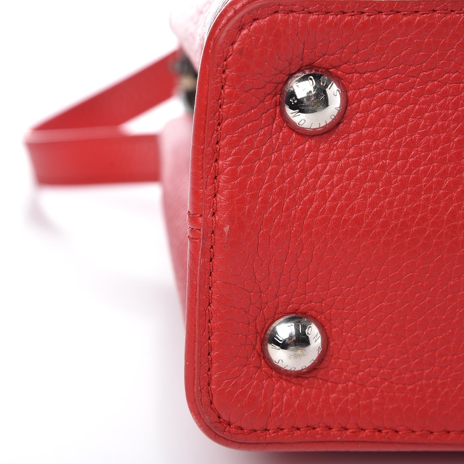 Louis Vuitton Taurillon Python Capucines PM Rubis 10 of 12