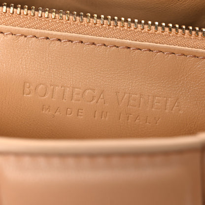 Bottega Veneta Lambskin Maxi Intreccio Padded Chain Cassette Crossbody Bag Almond 6 of 11
