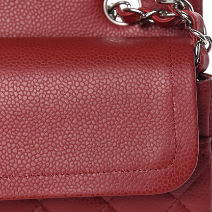 Chanel Caviar Quilted Medium Double Flap Red 17 of 19
