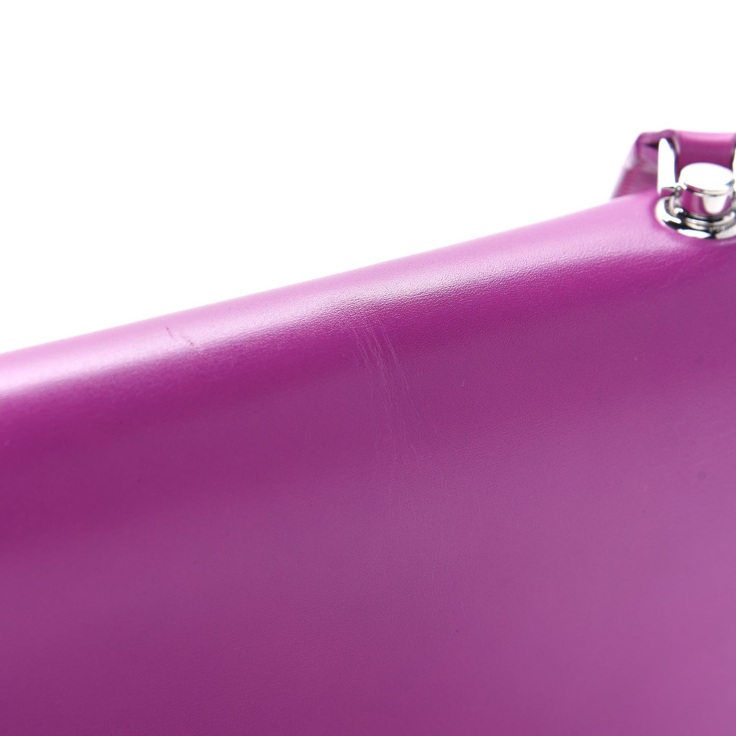 Smooth Calfskin Le Carre Shoulder Bag Purple