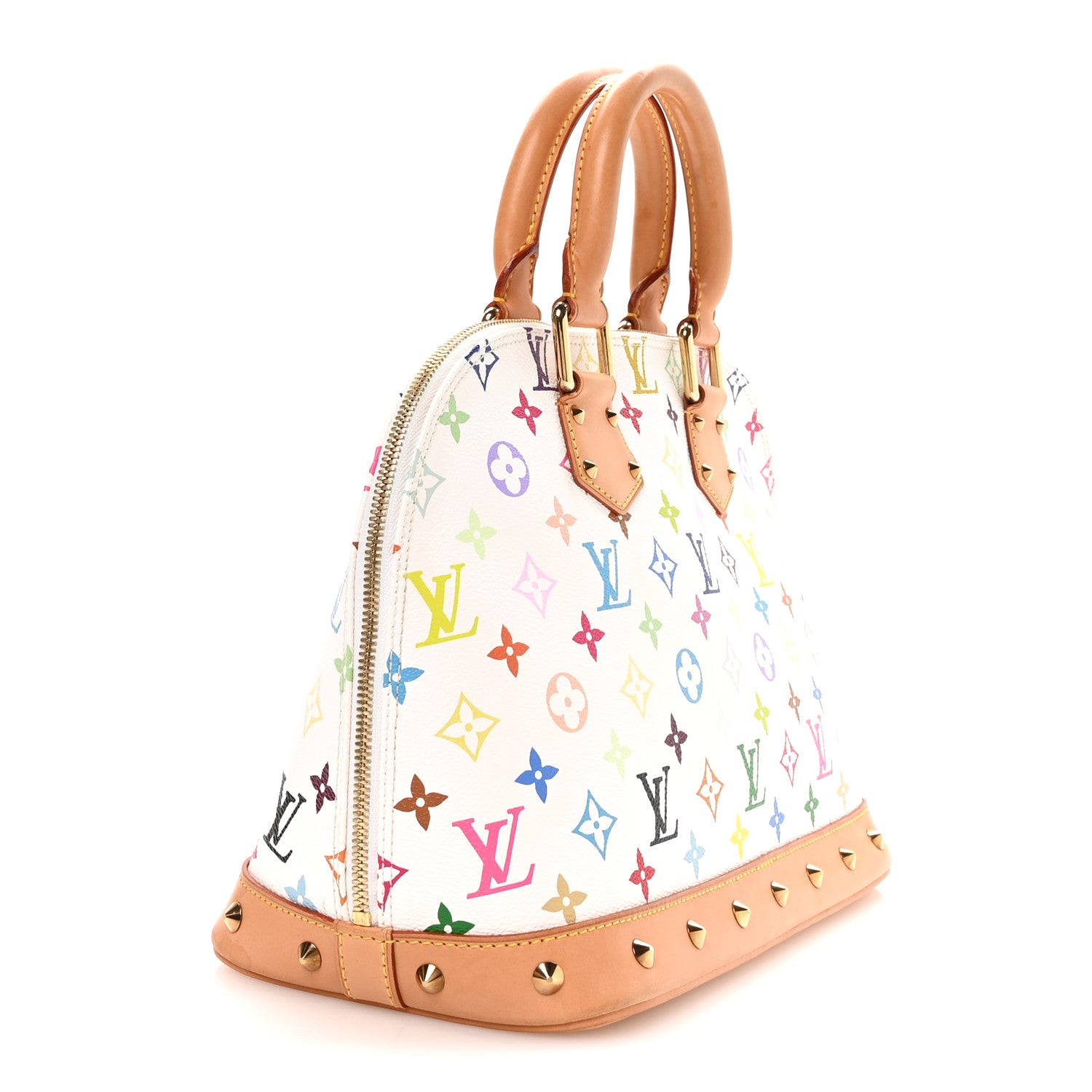 Louis Vuitton Monogram Multicolor Alma White 3 of 10