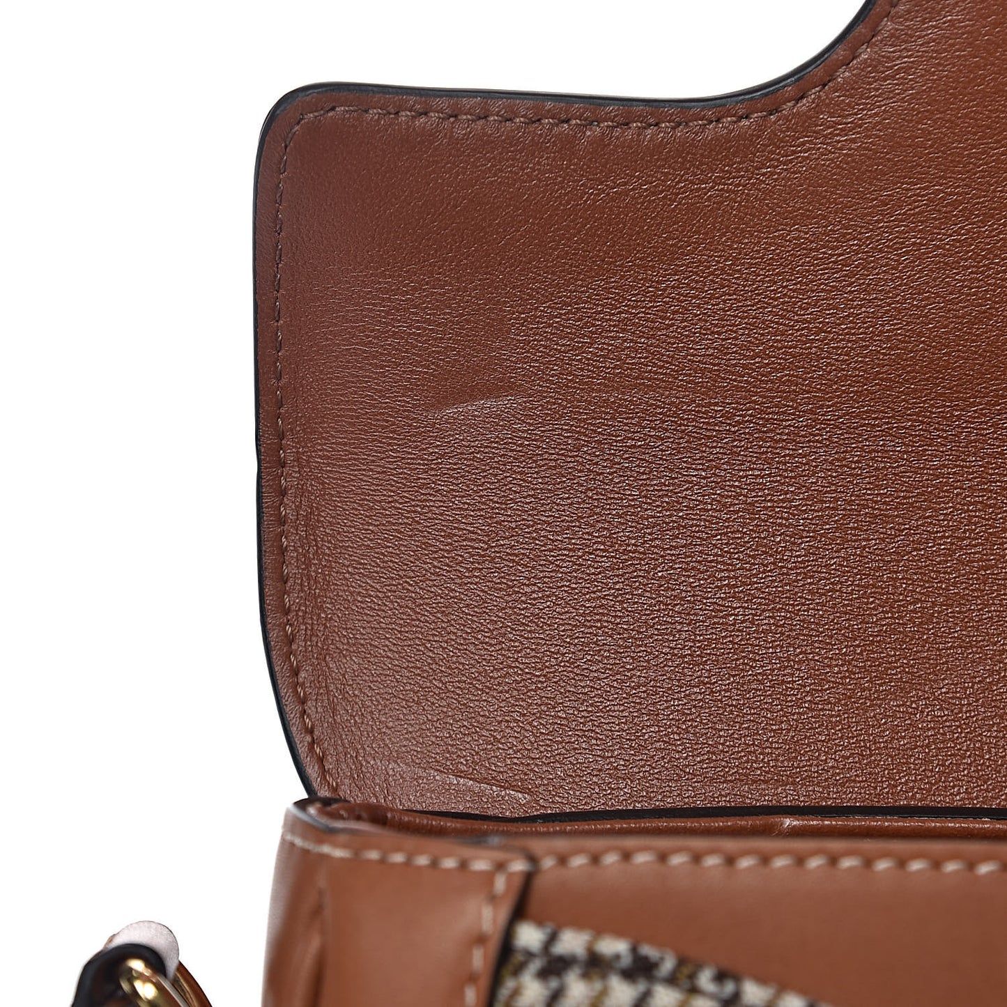 Natural Calfskin Tweed Besace Small 16 Tan