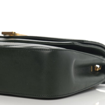 Saint Laurent Lambskin Matelasse Chevron Monogram Medium Sulpice Bag Black 11 of 16