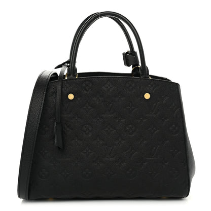 Louis Vuitton Empreinte Montaigne MM Black 1 of 9