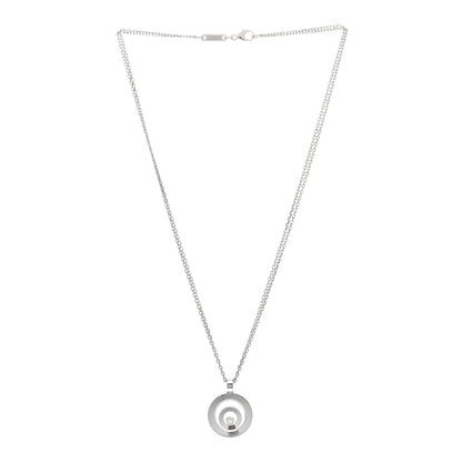 Chopard 18K White Gold Diamond Happy Spirit Pendant Necklace 3 of 6