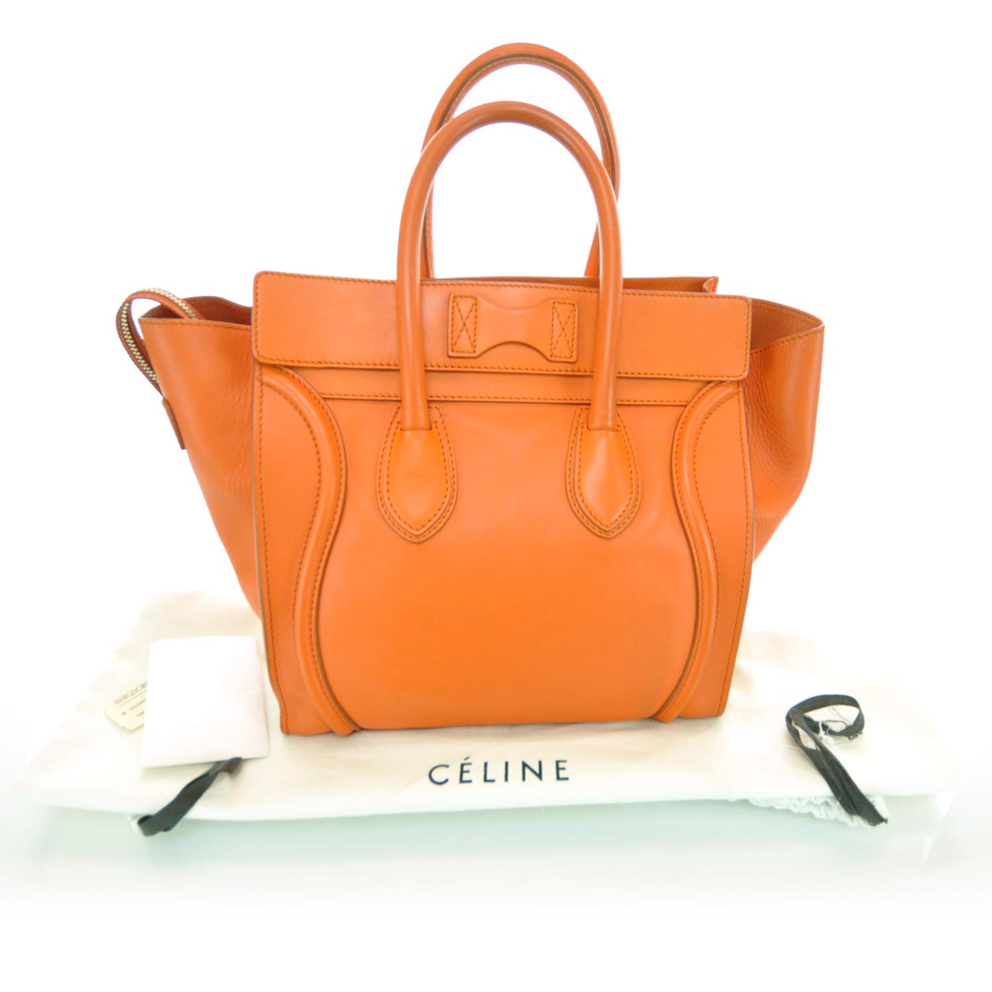 Smooth Calfskin Mini Luggage Orange