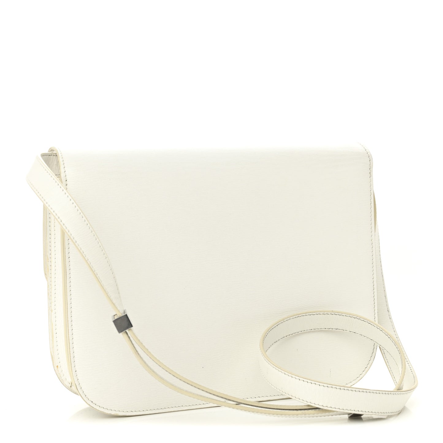 Liege Calfskin Medium Classic Box Flap Bag White White