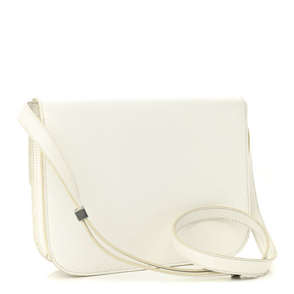 Celine Liege Calfskin Medium Classic Box Flap Bag White White 3 of 10