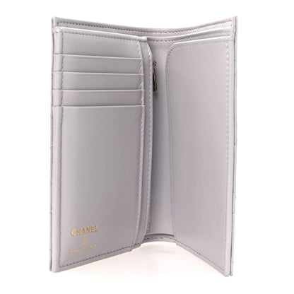 Chanel Caviar Quilted CC Passport Holder Grey 5 of 9