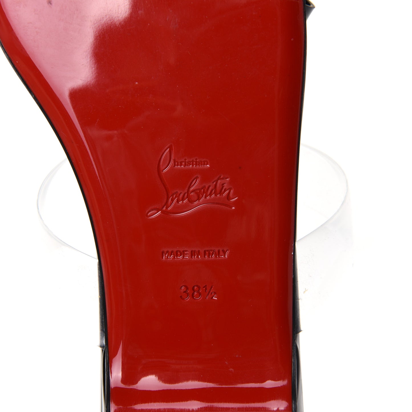 Patent PVC Just Nodo Flat 38.5 Black