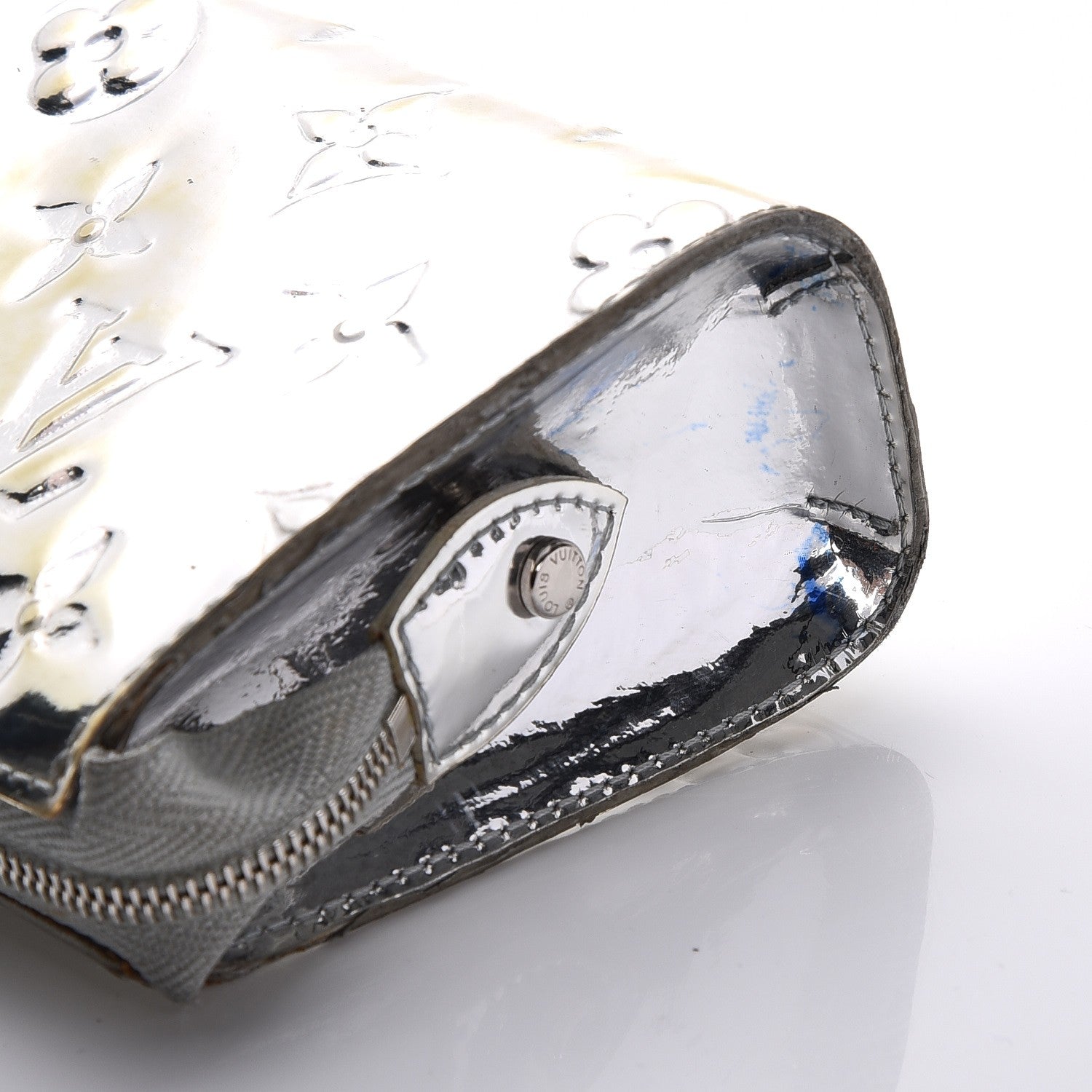 Louis Vuitton Monogram Miroir Trousse Cosmetic Bag Silver 13 of 13