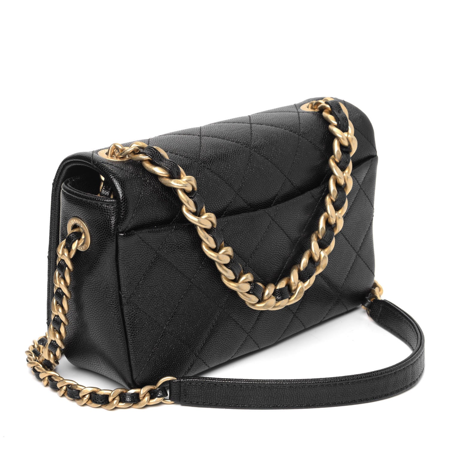 Chanel Caviar Quilted Small Fashion Therapy Flap Bag Black 2 of 5