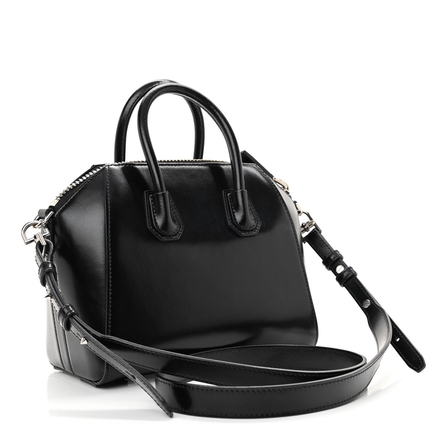 Givenchy Shiny Lord Calfskin Mini Antigona Black 3 of 10
