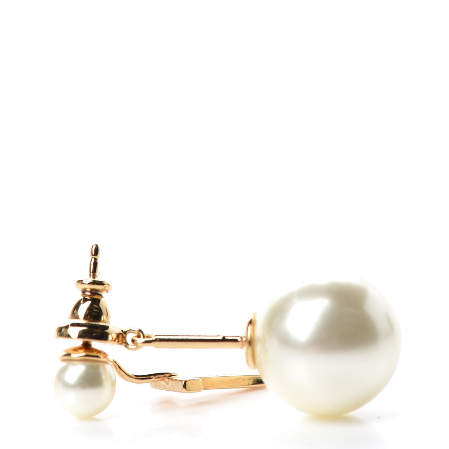 Pearl My ABCDior T Tribale Earring Gold