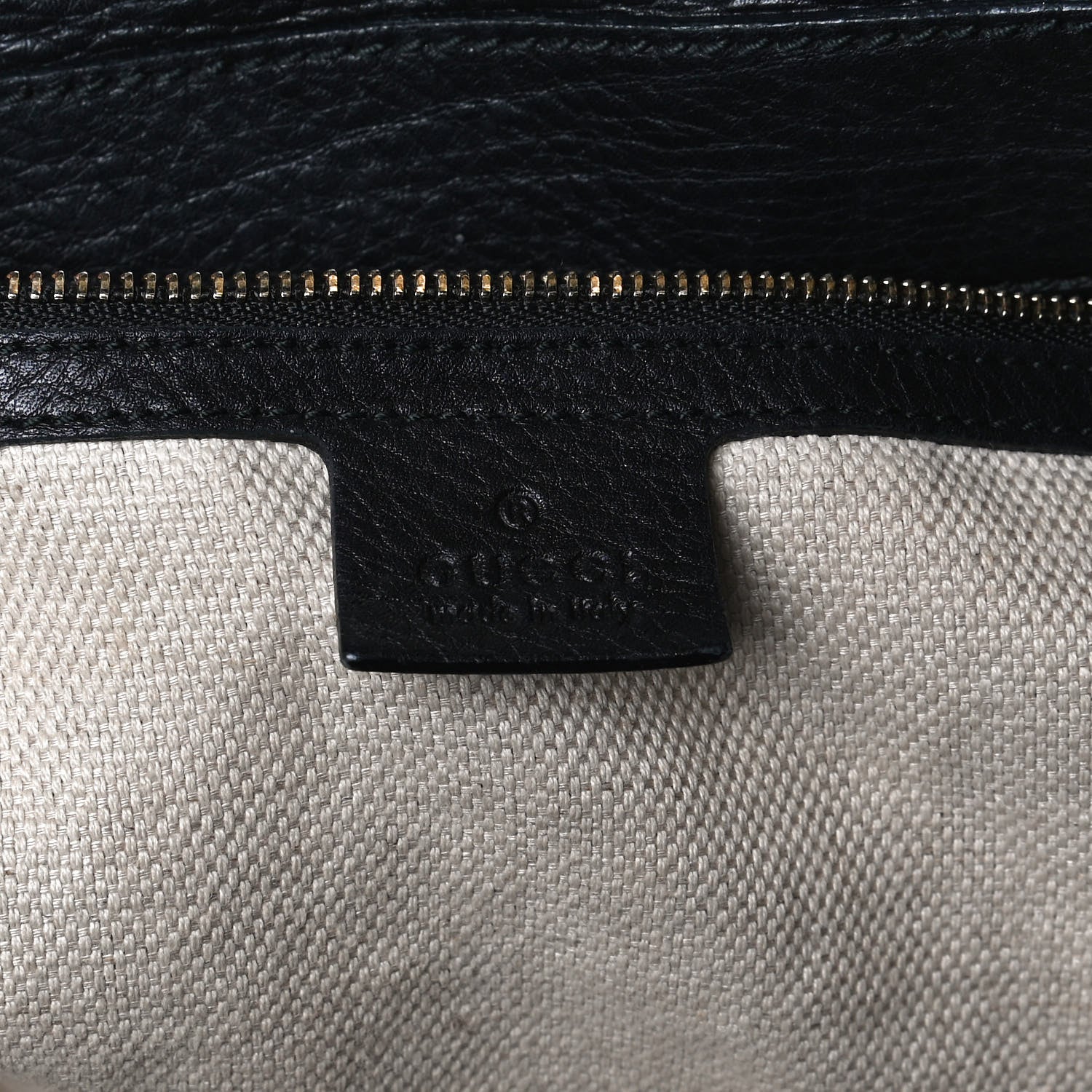Gucci Pebbled Calfskin Large Soho Top Handle Bag Black 6 of 12