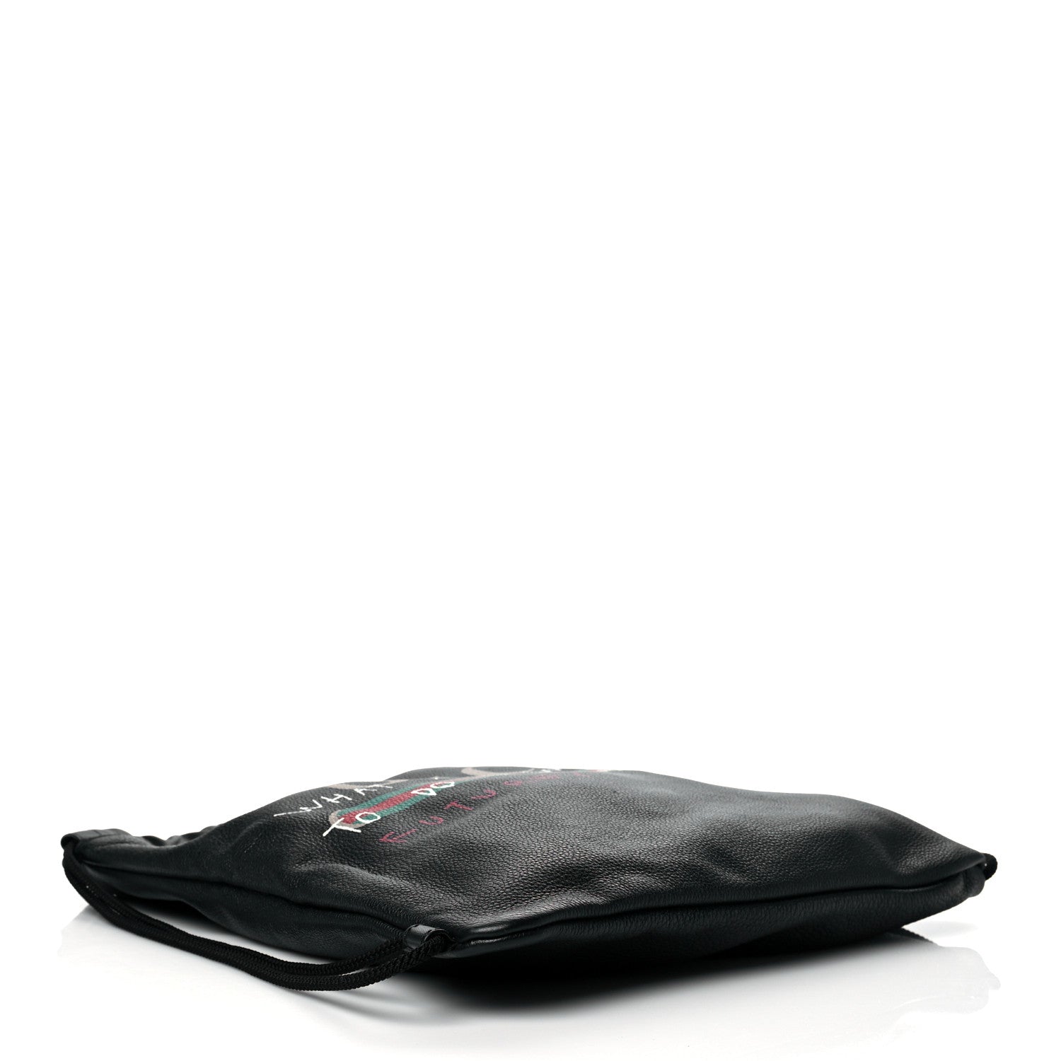 Gucci Calfskin Coco Capitan Logo Drawstring Backpack Black 4 of 10