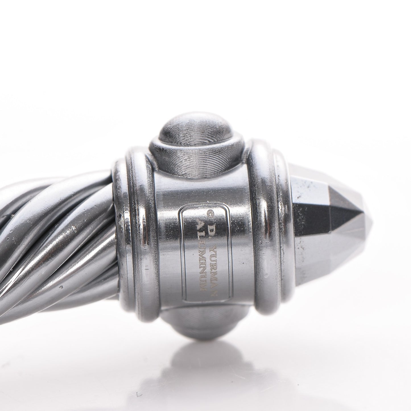 Aluminum 10mm Cable Bracelet Silver