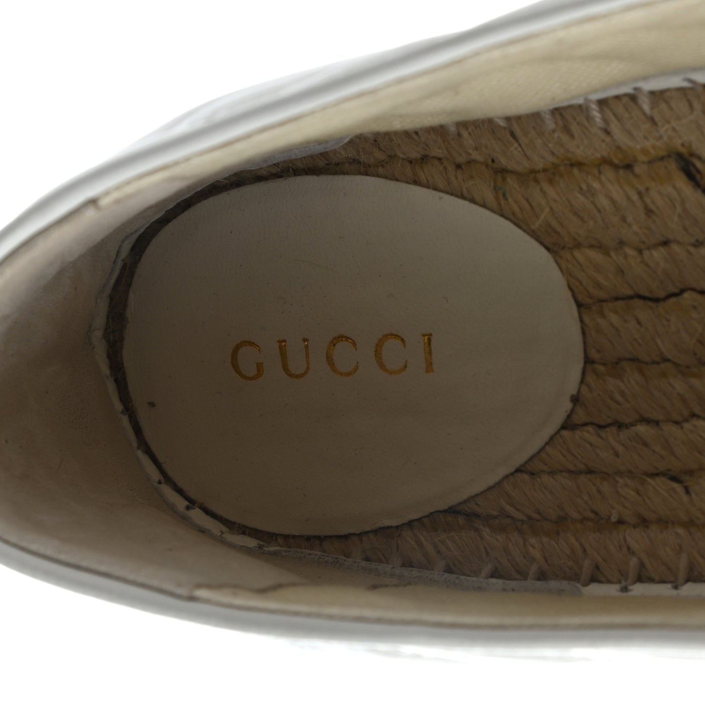Nappa Matelasse GG Marmont Espadrilles 38.5 Great White
