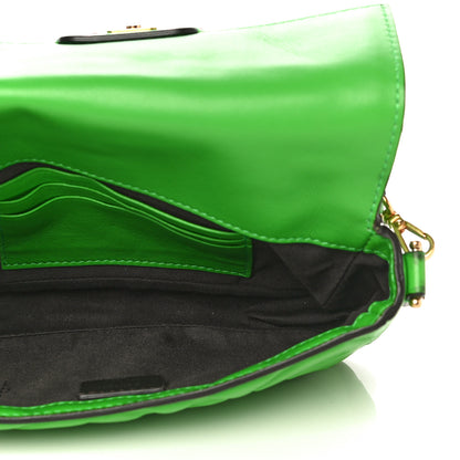 Fendi Nappa FF 1974 Embossed Mini Baguette Tomatillo 5 of 14