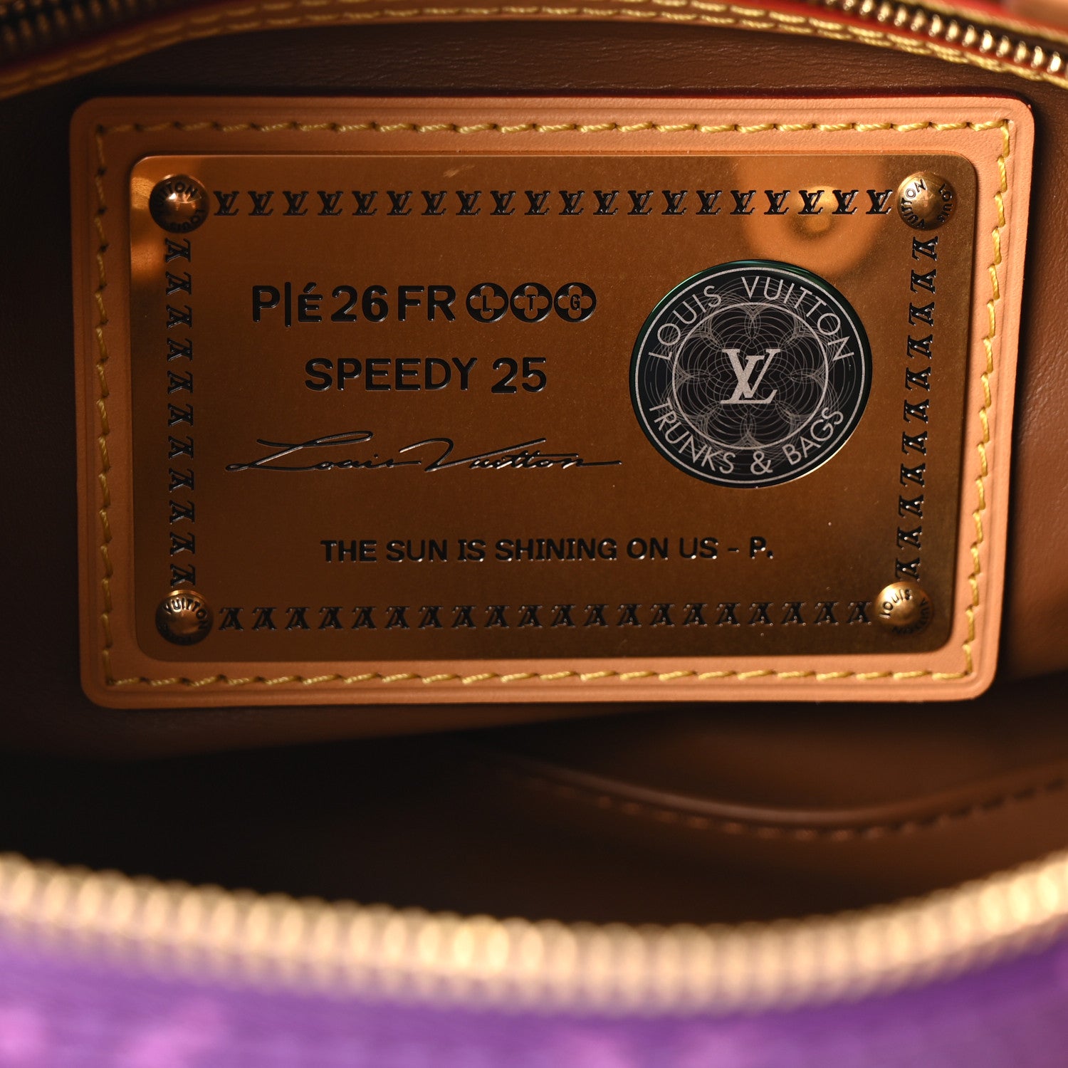 Louis Vuitton Calfskin Monogram Speedy P9 Bandouliere 25 Lotus Purple 7 of 10