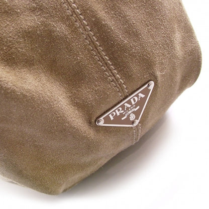 Prada Suede Tote Beige 7 of 11