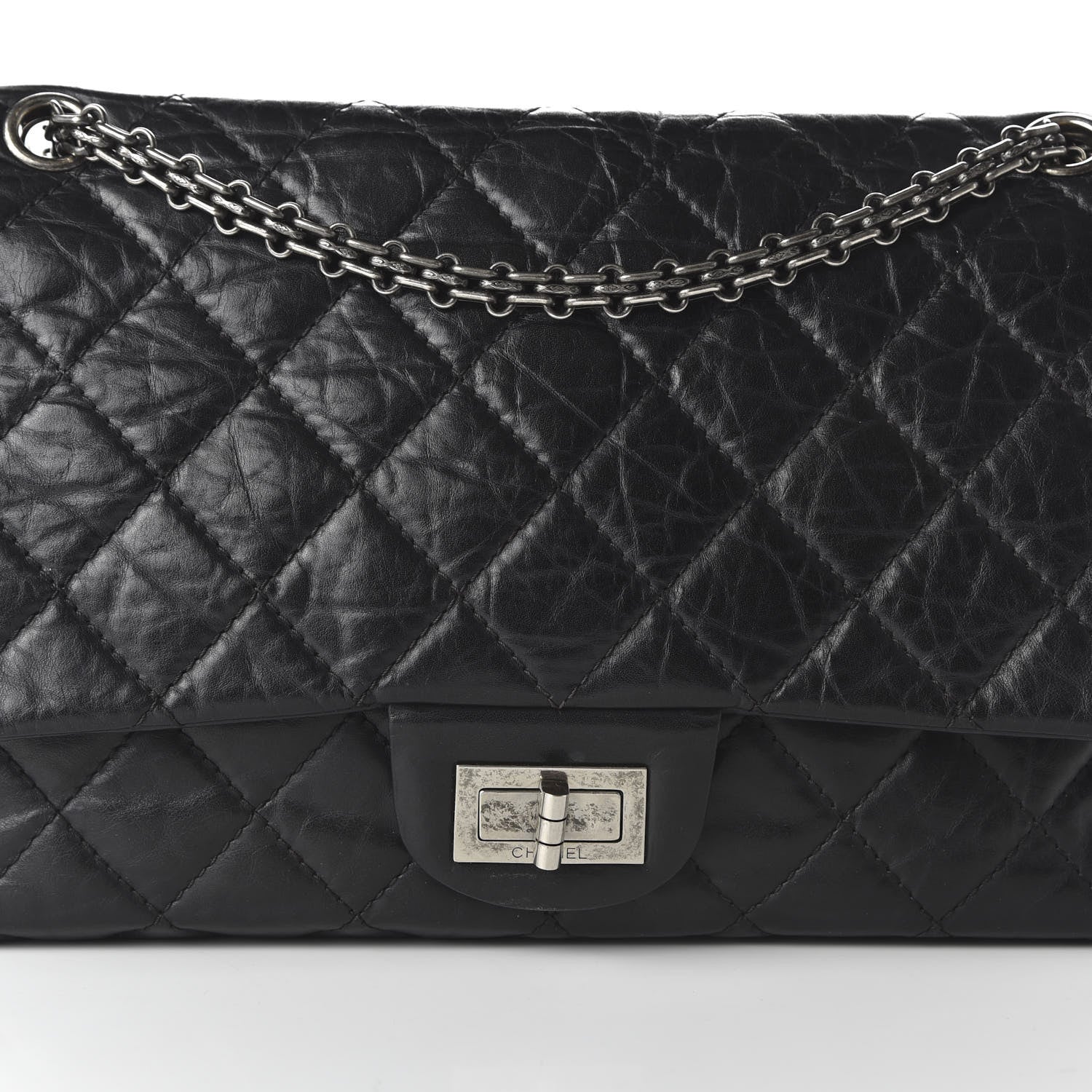 Chanel Aged Calfskin Quilted 2.55 Reissue 227 Flap Black 10 of 10