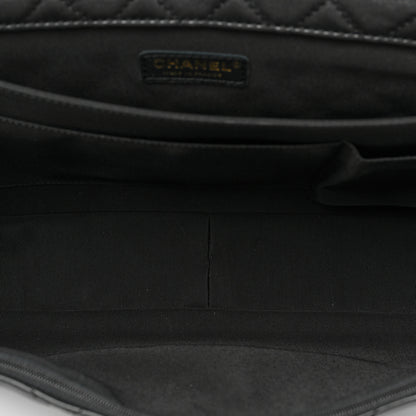 Chanel Calfskin Quilted XXL Travel Flap Bag Black 5 of 13